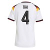 Tyskland Jonathan Tah #4 Hjemmedrakt Kvinner VM 2026 Kortermet